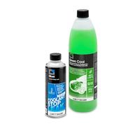 ERRECOM Kit Reparación y recarga del sistema de refrigeración Auto.Contiene Bluet Tapa Fugas de Radiador(250ml)+Green Cool Líquido Refrigerante Verde-30°C/+107°C Listo para Usar anticongelante G12(1L)