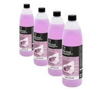 ERRECOM Pink Cool, Líquido para Radiador Rosa -20°C/+103°C, anticongelante G12+, G12++ con Paquete inhibidor Si-Oat 100% silanizado, Listo para Usar, 1 litro (Paquete de 4)