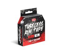 Errecom Tubeless Rim Tape 10 metros x 25 mm, Cinta Sellante para convertir llantas de bicicleta con cámara a Tubeless, Ultra Resistente, Incluye 4 Sellos Adhesivos