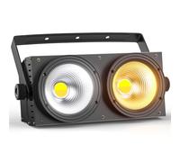 Erreyht 200W COB Foco Escenario, Cegadoras LED COB Par Blanco Frío/Cálido Efecto con Activación por Sonido, Foco Par Teatro para Iglesia Discoteca Boda Iluminación de Audiencia Halloween Navidad