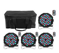 Erreyht 4PCS 72W RGB Par LED Batería con Bolsa, Recargable 5500mAh Bateria Luces Escenario con Control Remoto, Luz Fiesta Discoteca Exterior para DJ Boda Cumpleaños Halloween Navidad