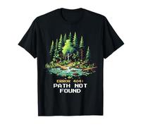 Error 404: Camino no encontrado - Retro Pixel Art para silvicultura Camiseta