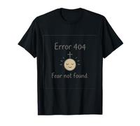 Error 404 Fear Not Found Diseño minimalista vintage Camiseta