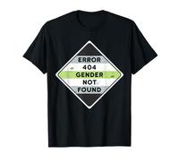 Error 404: Género no Encontrado - Bandera del Orgullo del Agender Camiseta