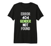 Error 404 Género no Encontrado - Bandera Divertida del Orgullo del Agente Camiseta Premium
