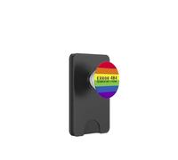 Error 404 GÉNERO NO Encontrado Mensaje no Binario Meme PopSockets PopWallet para MagSafe