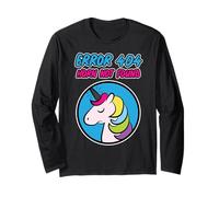 Error 404 Horn not found - Error 404 con unicornio Manga Larga