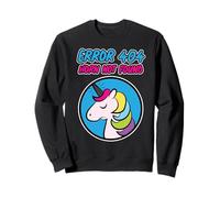 Error 404 Horn not found - Error 404 con unicornio Sudadera