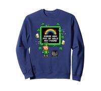 Error 404 Mensaje Día de San Patricio 2026 Leprechaun Rainbow Sudadera