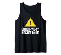 Error 404 Niños No Encontrados - Divertido Estilo de Vida Libre de Niños Camiseta sin Mangas