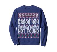 Error 404 Suéter No Encontrado Programador Camiseta de Navidad Sudadera