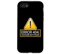Error de precaución Divertido 404 Disfraz de Broma de computadora no Encontrado Meme Carcasa para iPhone SE (2020) / 7/8