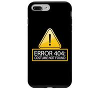 Error de precaución Divertido 404 Disfraz de Broma de computadora no Encontrado Meme Carcasa para iPhone 7 Plus/8 Plus
