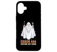 Error divertido 404: disfraz no encontrado fácil fantasma perezoso de Halloween Carcasa para iPhone 16 Plus