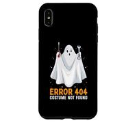 Error divertido 404: disfraz no encontrado fácil fantasma perezoso de Halloween Carcasa para iPhone XS Max