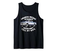 Error financiero en Progreso camioneta Divertido Marido Camiseta sin Mangas