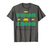 Error Humano Errores Retro Gamer Pixel Arcade Cita Camiseta