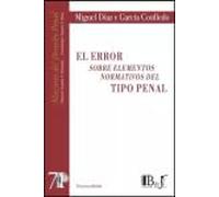 ERROR SOBRE ELEMENTOS NORMATIVOS DEL TIPO PENAL