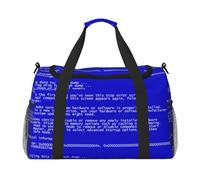 Errores clásicos de la Pantalla Azul de la Muerte,Bolsas Deportivas, Bolsos de Viaje Deportivos Cruzados de Mano, Bolsas de Viaje de Gran Capacidad para Mujeres y Hombres.