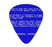 Errores clásicos de pantalla azul de la muerte,12 púas de guitarra, 3 grosores diferentes para guitarra acústica, bajo y ukelele