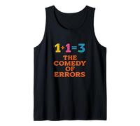 Errores de Comedia angustiada Título de Juego Shakespeare Humorístico Camiseta sin Mangas