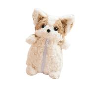 ERRORY Adorable estuche de peluche Corgis con interior espacioso, multifuncional, gran capacidad, bolsa de regalo para perros, Brown
