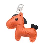 ERRORY Atractivo colgante con forma de equino con textura de cuero elegante para colgar en bolsa para llavero de cumpleaños y aniversario, D, Talla única