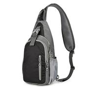 ERRORY Bolsa de pecho para hombre, mochila de hombro, bolsa cruzada, mochila de viaje, mochila deportiva de gran capacidad, mochila de hombro para hombre, bandolera, correa de pecho, deportes casuales