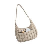 ERRORY Bolso cruzado pequeño para mujer, bolso cruzado acolchado de moda con correa ajustable, bolso de hombro para madre, bolso de mano Hobos, Khaki, One Size
