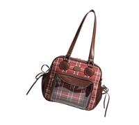 ERRORY Bolso de hombro transparente inspirado en la cultura Otaku, espacioso bolso de mano de poliuretano para exhibición de coleccionables y uso diario, práctica bolsa de compras, Color caramelo, One