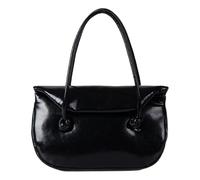 ERRORY Bolso de mano de piel suave con asa superior para mujer que busca comodidad y moda para desplazarse y uso diario, bolsa de piel sintética suave, Black, One Size