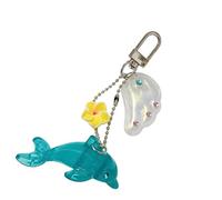 ERRORY Bonito soporte de animales marinos de aleación estética de moda para bolso de mano, llavero con correa para teléfono