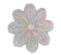 ERRORY Broches de lentejuelas hechos a mano con apliques de flores de moda para decoración