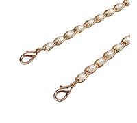 ERRORY Correa cruzada de repuesto con perlas artificiales, correa de metal para bolso de mano, accesorios para mujeres y niñas, correa de hombro de repuesto, Gold, 110