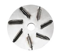 ERRORY Disco ergonómico de aseo de ganado de acero inoxidable para cerdos, ganado, cabras, depilación eficiente, herramienta de despelo de acero inoxidable