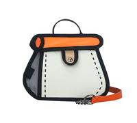 ERRORY Divertido bolso de mano de dibujos animados 2D con correa de cadena, bolso cruzado casual para un aspecto elegante y caprichoso, bonita bolsa de animación, N, One Size