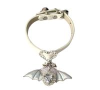 ERRORY Elegante cadena de muñeca gótica con lazo de diablo, diseño ajustable, cómodo de llevar para salidas nocturnas y casual, diamantes de imitación góticos, talla única, como se describe