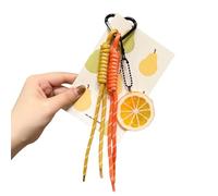 ERRORY Elegante llavero de colofonia con corte de fruta, mochila decorativa, regalo para camaradas, bonito llavero de frutas, a, Talla única
