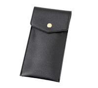 ERRORY Estuche de cuero para bolígrafo, funda protectora de piel para pantalla táctil, soporte para bolígrafo, pluma estilográfica, Black
