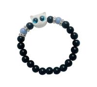 ERRORY Glowing in Dark Gatito - Cadena de resina con cierre de amistad, regalo para mujeres, parejas, joyería de amistad, talla única, como se describe