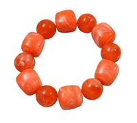 ERRORY Juego de joyas artesanales contemporáneas con cuentas artísticas, plan flexible para diferentes medidas de muñeca, pulsera de esfera de poliacrilato para mujer, talla única, como se describe