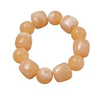 ERRORY Juego de joyas artesanales contemporáneas con cuentas artísticas, plan flexible para diferentes medidas de muñeca, pulsera de esfera de poliacrilato para mujer, talla única, como se describe