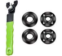 ERRORY Juego de llaves de brida de amoladora angular con rosca de 5/8 llave inglesa ajustable, herramienta de acero para disco de molienda, tuerca de brida de amoladora angular