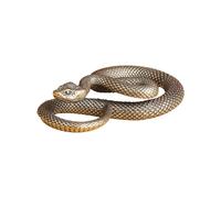 ERRORY Llavero antiguo de serpiente con colgante de latón en miniatura para regalar y decoración de escritorio del hogar, adorno de serpiente para decoración de escritorio