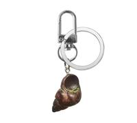ERRORY Llavero creativo de caracol de chile, anillos de resina únicos, cadena encantadora para amantes de la comida e ideas de regalo, accesorio colgante de caracol en miniatura, Paquete individual
