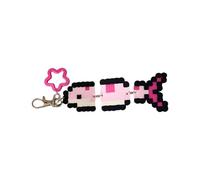 ERRORY Llavero creativo de peces ecuatoriales inspirados en los veranos, decoración de playa, encantador y ligero con cuentas, a, Talla única