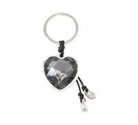 ERRORY Llavero de aleación y piedras preciosas acrílicas para personalizar bolsos, joyería de moda, regalo de moda para mujer, B, Talla única