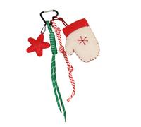 ERRORY Llavero de cuerda trenzada para bolso de mano, colgante de bolso, accesorios, mochila, colgante para mujeres y niñas, regalo, Guantes de Navidad