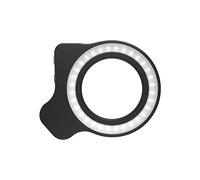 ERRORY Luz profesional ajustable para fotografía con adaptador de 37 mm y 52 mm, adecuada para smartphone y cámara, modo de iluminación de 45 modos de iluminación, brillo ajustable, luz de fotografía