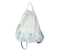 ERRORY Mochila coreana de nailon de color simple para hombres, mujeres, estudiantes, casual, viajes, escuela, con cordón fruncido, moda juvenil, Blue